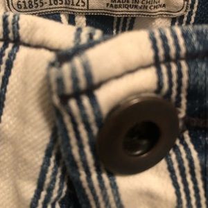 Free People Navy stripped pants